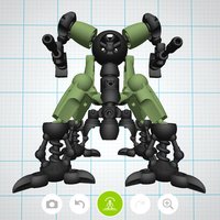 Small Mecha Sentinel - Tinkerplay Toy 02 3D Printing 34772