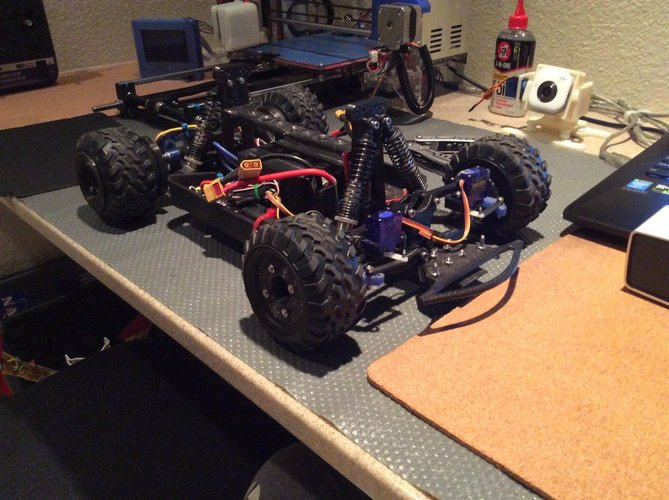 Fully 3D Printable RC Vehicle (Improved from previously posted)  3D Print 34812
