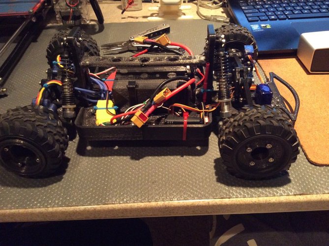 Fully 3D Printable RC Vehicle (Improved from previously posted)  3D Print 34815
