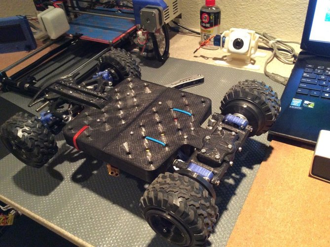 Fully 3D Printable RC Vehicle (Improved from previously posted)  3D Print 34818
