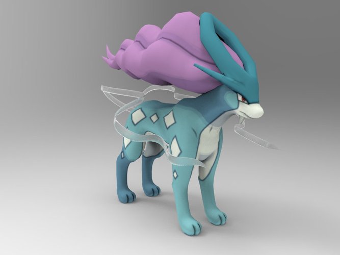 Suicune-Pokémon 3D Print 34839