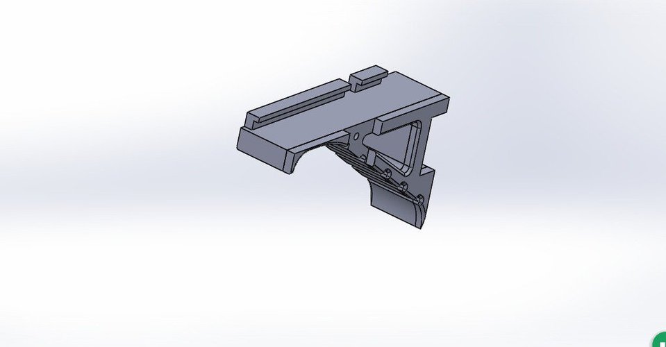 Nerf Stryfe Angled Foregrip 3D Print 34863 Nerf Stryfe Angled Foregrip 3D Print 34863