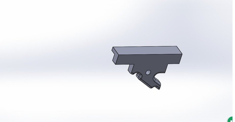 Nerf Stryfe Angled Foregrip 3D Print 34864 Nerf Stryfe Angled Foregrip 3D Print 34864