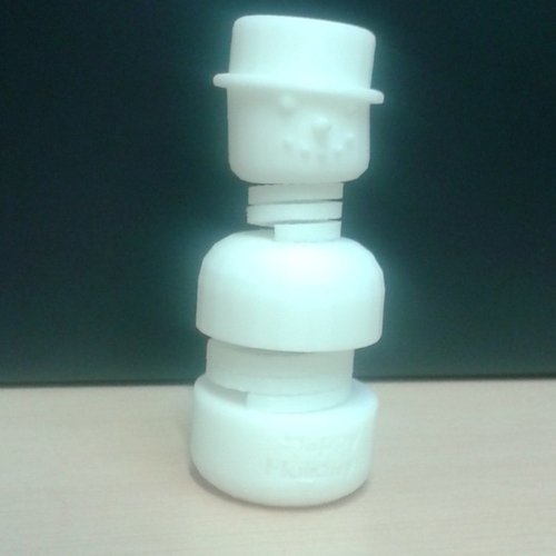 #MakerBotOrnaments ,Snowy the springy snowman 3D Print 34926