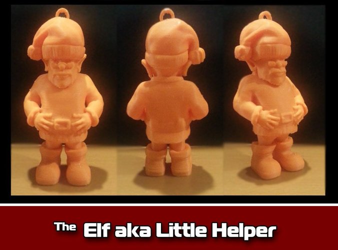 The Elf aka Little Helper Ornament 3D Print 35471