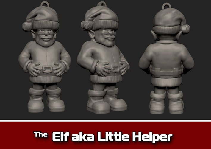 The Elf aka Little Helper Ornament 3D Print 35472