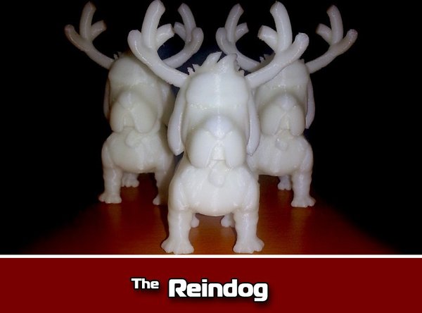 Medium Reindog Ornament 3D Printing 35473