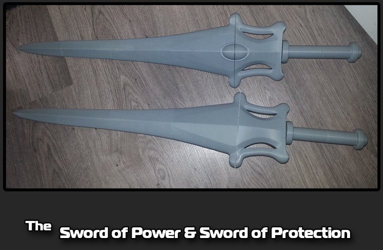 The Sword of Power & Sword of Protection 3D Print 35489
