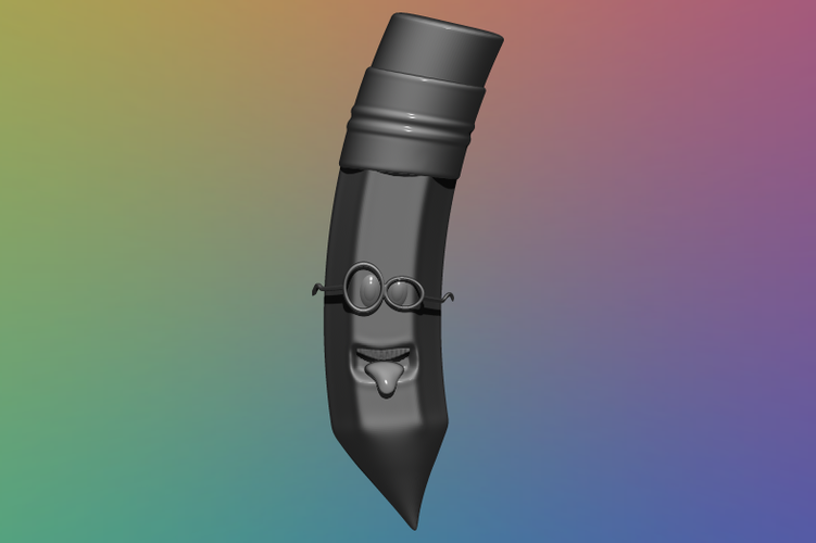 Stylized Cartoon Pencil - 3D Model 3D Print 354926 Stylized Cartoon Pencil - 3D Model 3D Print 354926