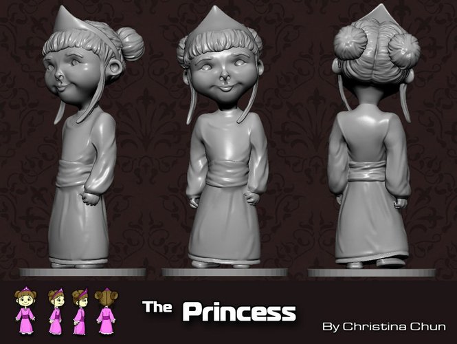 The Princess 3D Print 35493