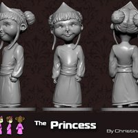 Small The Princess 3D Printing 35493