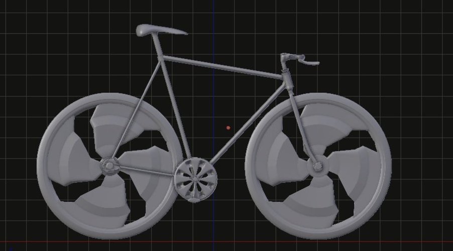 fixed bike negative slooping // bicicleta fixed de slooping nega 3D Print 35527