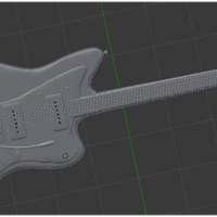 Small guitar fender jazzmaster 3D Printing 35536