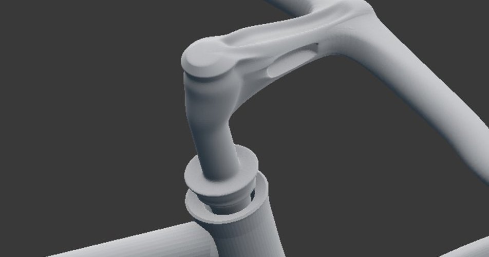 fixed bike negative slooping // bicicleta fixed de slooping nega 3D Print 35542