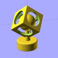 Small Ekobots - The sphere in cube. 3D Printing 35611
