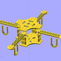 Small Ekobots - Quadcopter frame. 3D Printing 35637