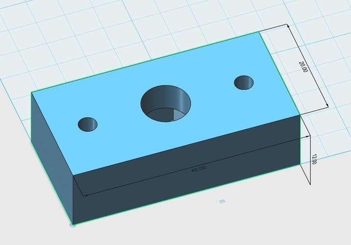 Simple Spool Holder Base Block 3D Print 35988 Simple Spool Holder Base Block 3D Print 35988