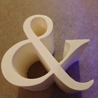 Small Ampersand 3D Printing 36050