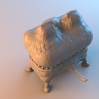 Small Monster Chest 3D Printing 3622