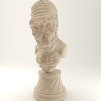 Small Alien Bust 01 (1) 3D Printing 3632
