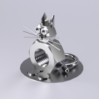 Small Cat mechanical figure 3D Printing 364963