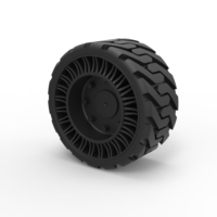 Small Diecast Twheel version 2 from Front loader 3D Printing 366195