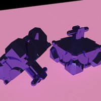 Small Companion Cube Cufflinks 3D Printing 36695