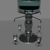 Small Absinthe Fountain 3D Printing 36706