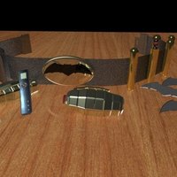 Small Batman's Utility Belt - Finished 3D Printing 36743