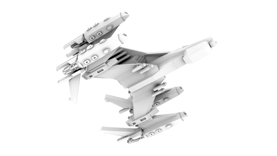 B5 Thunderbolt 3D Print 368 B5 Thunderbolt 3D Print 368