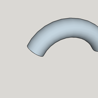 Small Curva para ducteria Eléctrica 3D Printing 370401