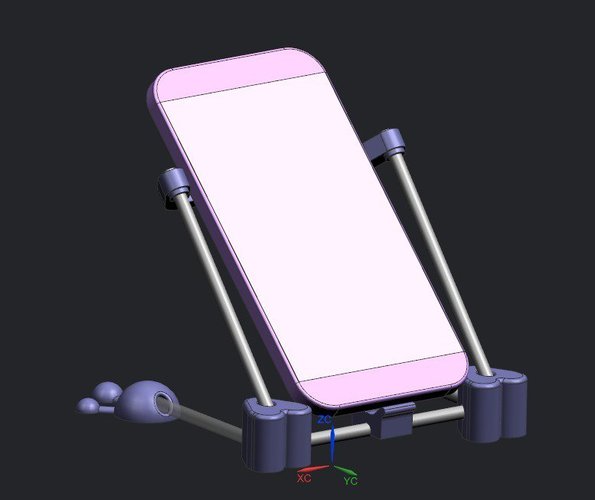 Mobile Phone support heart  version 3D Print 37201