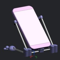 Small Mobile Phone support heart  version 3D Printing 37201