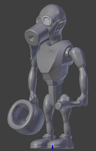 Humanoid Tron 3D Print 37232 Humanoid Tron 3D Print 37232