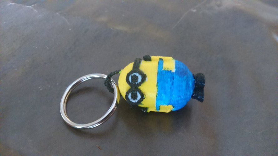 minion keychain 3D Print 37496 minion keychain 3D Print 37496