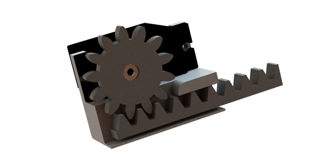 Linear actuator for mini servo (11-20gr) 3D Print 37556