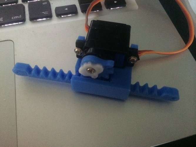Linear actuator for mini servo (11-20gr) 3D Print 37560