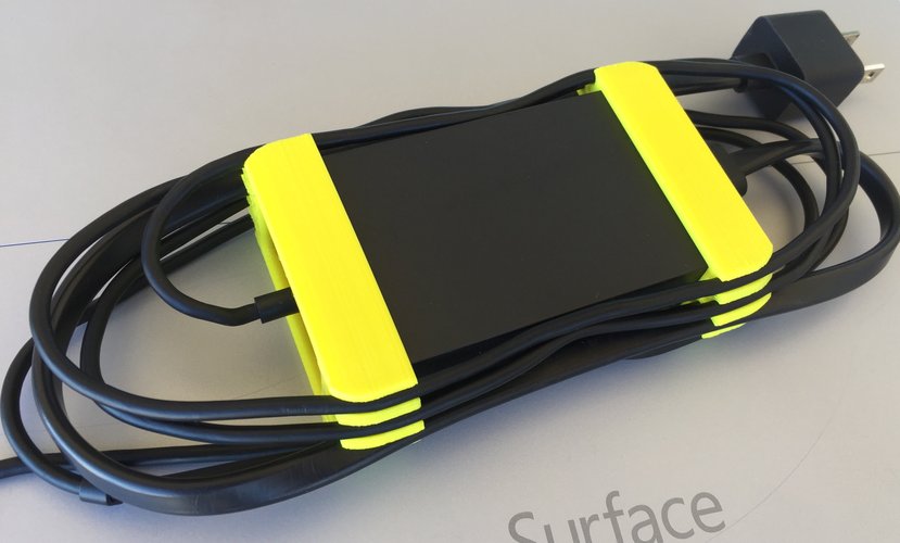 Surface Pro 3 Power Supply Cord Wrapper 3D Print 37605