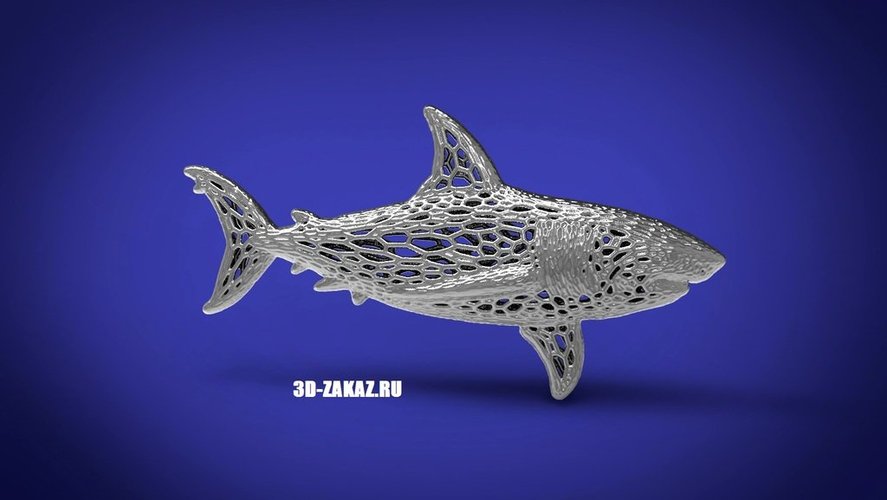Deep water Steel style Voronoi 3D Print 37607