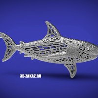 Small Deep water Steel style Voronoi 3D Printing 37607