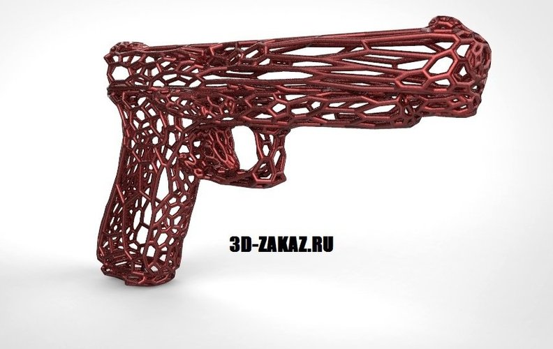 GLOCK 17 in stile Voronoi 3D Print 37625 GLOCK 17 in stile Voronoi 3D Print 37625