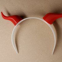 Small Devil Horns 3D Printing 37737
