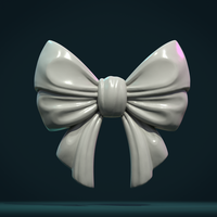 Small Bow Ribbon relief 3D Printing 379337