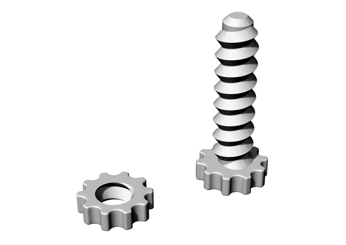 Nut and Screw 3D Print 381399 Nut and Screw 3D Print 381399