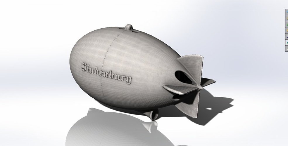 Zeppelin Hindenburg Mp3 Player & Speaker 3D Print 38236