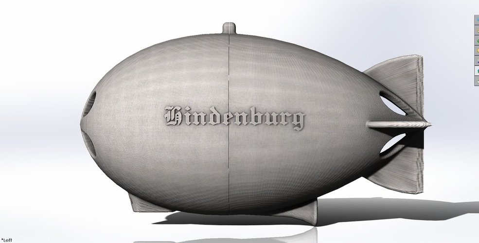 Zeppelin Hindenburg Mp3 Player & Speaker 3D Print 38237