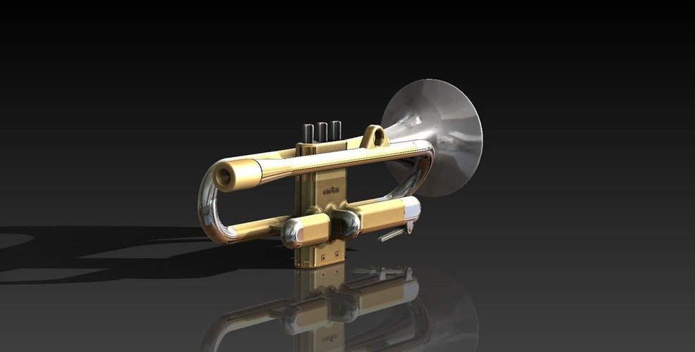 Full Size Working Trumpet 3D Print 38285