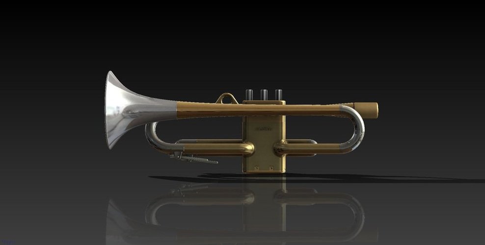 Full Size Working Trumpet 3D Print 38289