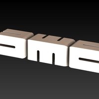 Small DMC Logo 3D 3D Printing 38305