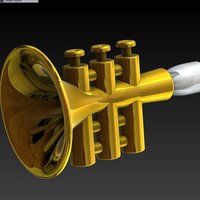 Small Brass Practicer 3D Printing 38317
